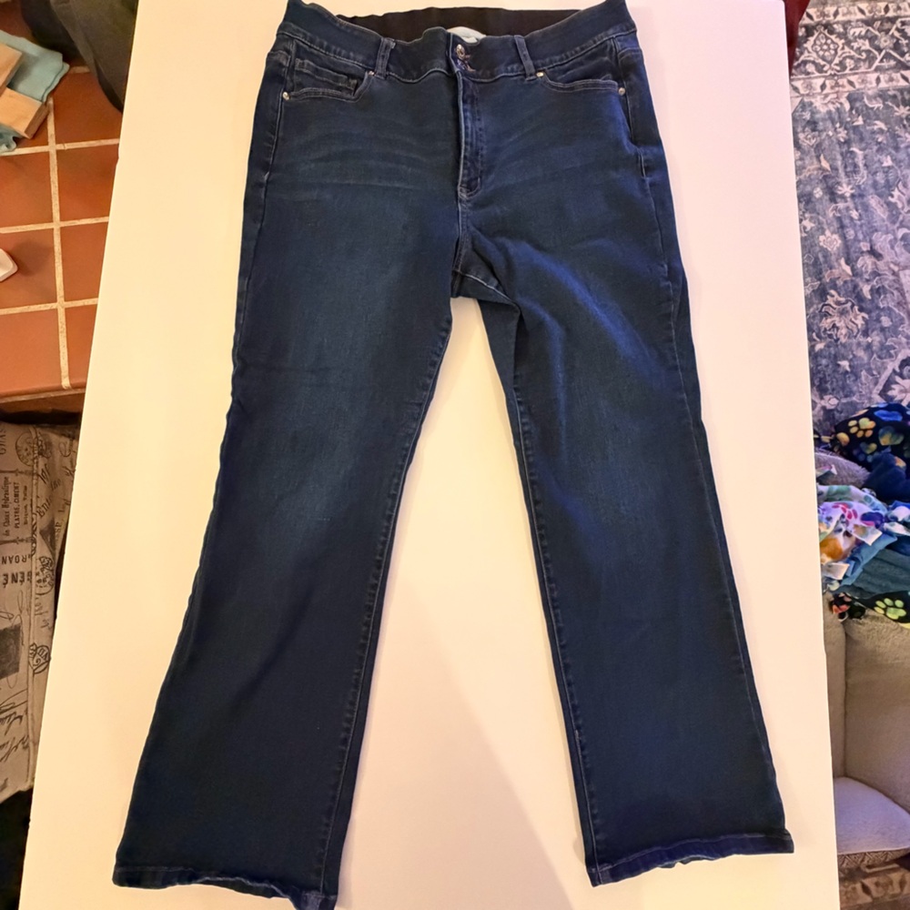 Lane Bryant Navy Straight Leg Jeans